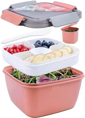 Produktbild von Durchsichtige BPA-freie Kinderlunchbox mit 1500 ml Fassungsvermögen