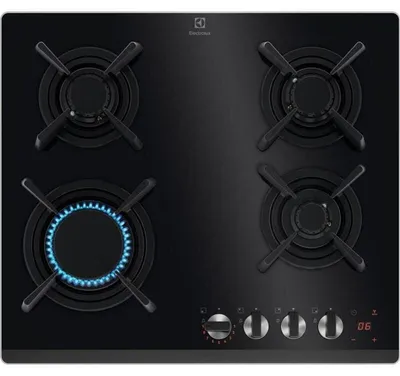 Immagine prodotto di Piano cottura a gas nero da 59 cm e 8500 w Electrolux KGG643753K