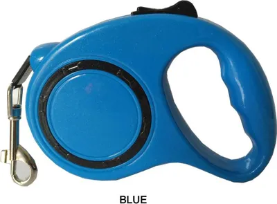 Image de Laisse auto-enrouleur Parfait pour chien / 5 m bleu