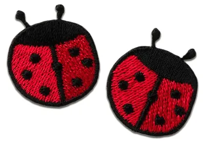 Obrázok produktu pre Ladybird animal pair - záplata, nažehľovacia, nášivka, nášivky, záplaty, nažehľovacie, veľkosť: Ø 2 cm