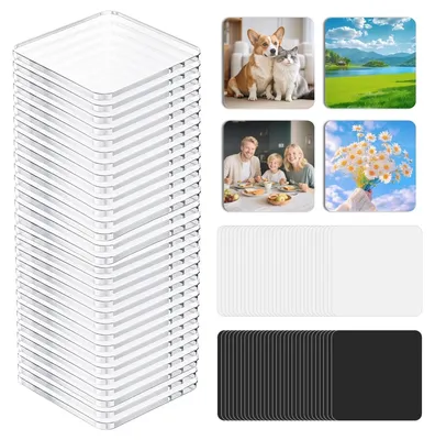 30 Acryl-Kühlschrankmagnete 5×5 cm, DIY-Set