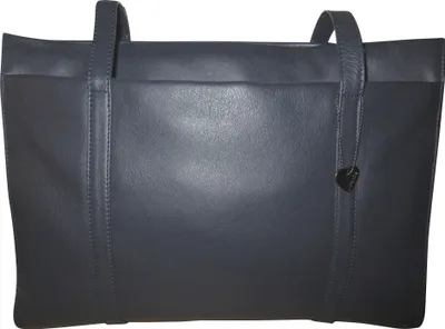 Produktbild von Josephine Osthoff Damen Handtasche Legat, Shopper aus 100% Echleder, handgemacht mit Laptopfach bis 13 Zoll, Henkeltasche mit Schultergurt, für Arbeit, Uni, Einkauf, mit Reißverschluss
