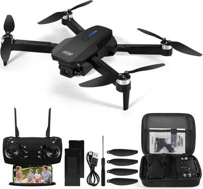 Produktbild von Drohne mit Kamera 1080P HD für Kinder – WiFi FPV RC Quadcopter für Anfänger mit 2 Akkus, Höhenhaltung, Schwerkraftsteuerung, 3D Flip, Headless Mode & Ein-Tasten-Start/Landung – Geschenk für Jungen und Mädchen