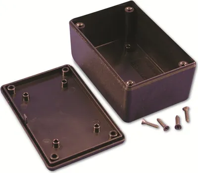 Produktbild von HAMMOND Universal-Gehäuse,1591XXLSBK, ABS, schwarz, IP54, 87,1x57,9x40 mm