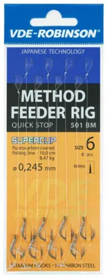 Produktbild von Robinson Method Feeder Rig M501BM Haken #8 Quick Stop