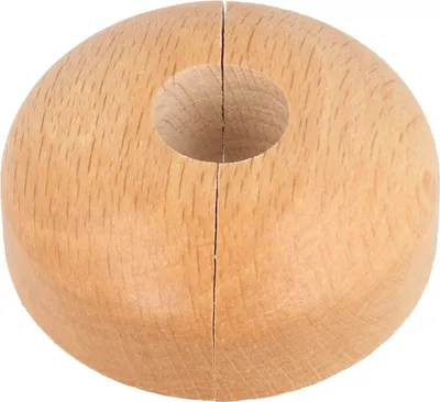 Produktbild von STEDO Echtholz-Klapprosette - Buche - Loch: 15 mm x Aussen: 50 mm