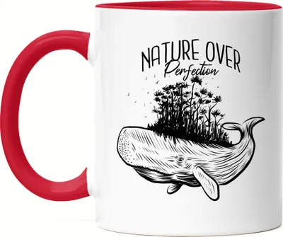 Produktbild von Nature Over Protection Tasse Rot Blauwal Wal Pottwal Meer Sea Ocean
