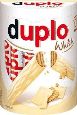 Produktbild von Duplo White Limited Edition mit 10 Riegeln mit weißer Schokolade 182g