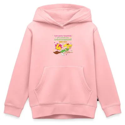 Produktbild von Spreadshirt Bibi Blocksberg Geburtstagsdesign 4 Jahre Kinder Premium Hoodie, 122/128 (6 Jahre), Rosa