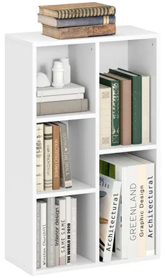 Produktbild von HOMCOM Bücherregal, Standregal mit 5 Ebenen, Aufbewahrungsregal, für Wohnzimmer