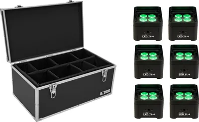 Produktbild von EUROLITE Set 6x LED TL-4 Trusslight + Case
