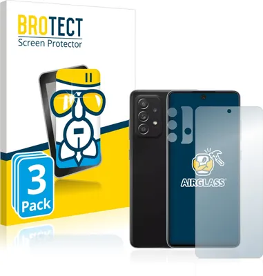 Produktbild von 3x BROTECT Schutzglas für Samsung Galaxy A52 5G (Display+Kamera) Schutzfolie Panzer Folie Glas Display Schutz klar