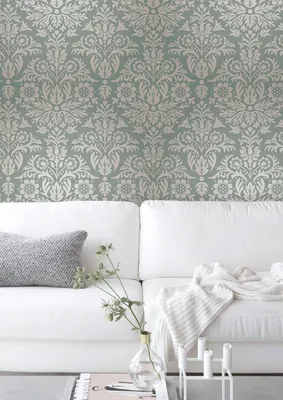 Produktbild von Coloray Fototapete 250x250 cm Latextapete Magicstick - Damastblumenblatt