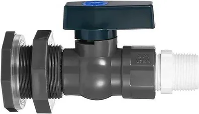 Produktbild von Regentonkraan mit PVC-Ventilen und Regelventil 3/4 Zoll Slangadapter