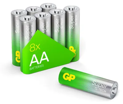 Produktbild von GP Super Alkaline Batterien AA Mignon 1,5V, ideal für die Stromversorgung von Ge