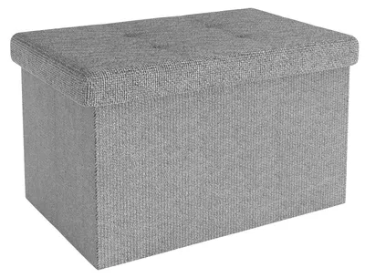 Sitzwürfel faltbar 30x30x30 cm dunkelrot mit Stauraum