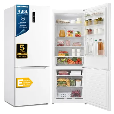 Zdjęcie produktu dla Heinner HCNF-M435INVE++, 435 l, No Frost (lodówka), 41 dB, 9 kg/24h, E, Biały