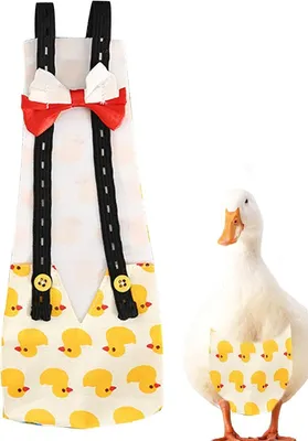 Produktbild von Hš¹hnerwindeln, Windeln fš¹r Enten - Waschbare Hš¹hnerwindel | Wiederverwendbare Entenwindeln, verstellbare Haustierwindel mit Fliege, Geflš¹gelwindeln fš¹r Ente, Huhn