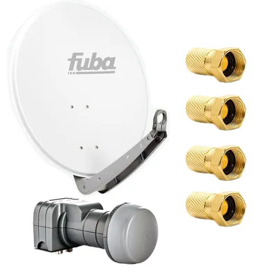 Produktbild von Fuba DAA 650 W Satellitenantenne 65 cm Alu Weiß DEK 217 Twin LNB F-Stecker