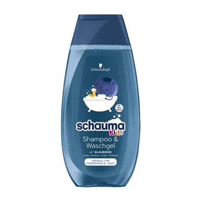 Produktbild von Schauma Shampoo und Balsam für Kids mit Blaubeereduft ph neutral 250ml