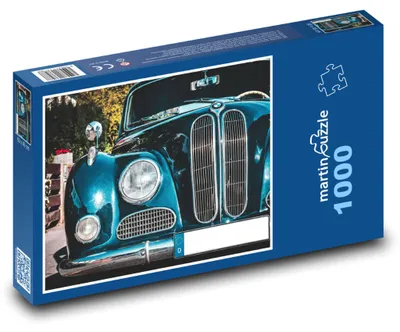 Produktbild von Puzzle 1000 Historisches Auto in Blau - martinpuzzle
