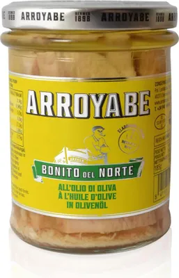 Produktbild von Arroyabe Bonito del Norte Weißer Thun in Olivenöl 185g Glas