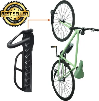 Produktbild von Fahrradhalterung - Wandhalterung  Fahrrad - Fahrradträger - Hängende Halterung Wand - Hängen des Fahrrads an die Wand - Decopatent