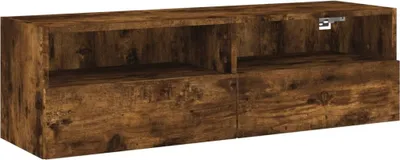 Produktbild von TV-Wandschrank Räuchereiche 100x30x30 cm Holzwerkstoff
