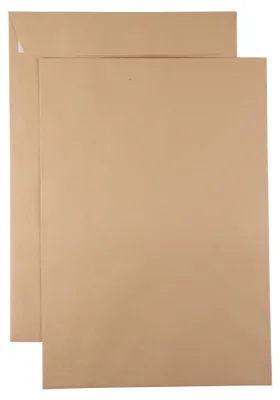 Produktbild von Kaenguruh E4 Versandtasche, Natron / Recycling braun 150g mit Haftklebung Abdeckstreifen