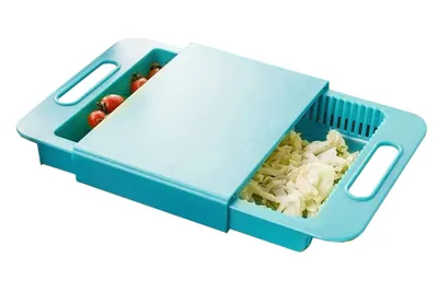 Produktbild von Küchenschneidebrett mit Abtropffläche und Box