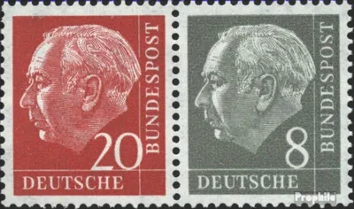 Produktbild von Briefmarken BRD (BR.Deutschland) 1958 Mi W23Y II postfrisch