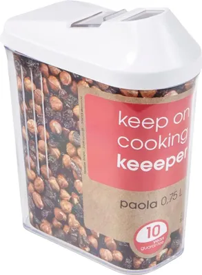 Produktbild von keeeper Schütt- und Vorratsdose, 0,75 Liter, weiß (1 Stück)