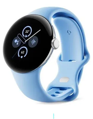 Produktbild von Google Pixel Watch 2 silber bay, WiFi, AMOLED - 320 ppi, Wear OS 4.0, 5 ATM