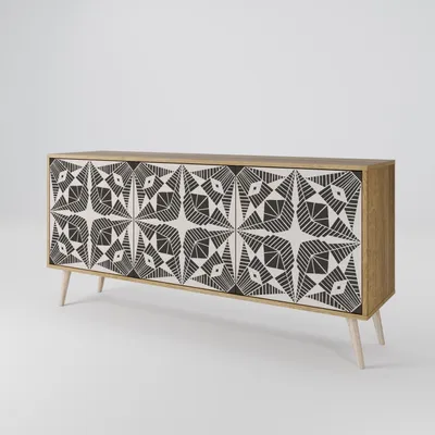 Immagine prodotto di Spacerebels cassettiera a 3 ante - credenza cassettiera - credenza alta - mobile armadio - soggiorno camera da letto - 57,5×164,5×42 (HxLxP)