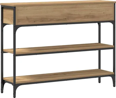 Zdjęcie produktu dla Konsola z szufladą z półką Dąb rzemieślniczy 100 x 25 x 75 cm