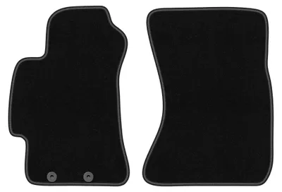 Productafbeelding van Velours voormatten voor Subaru Outback III 2003-2009 (stationwagen/sedan) – 2-delig, zwart, op maat – Wielganizator BASIC