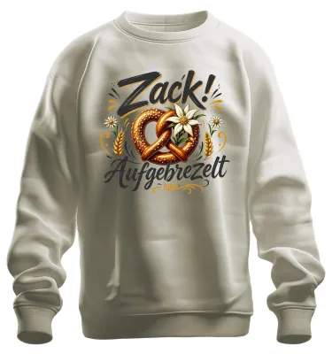 Productafbeelding van Zack! Beierse knoedel, lederen broek, traditionele jurk, sweatshirt, trui, natuur, maat L