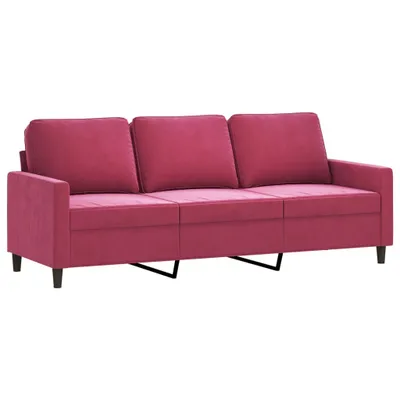 Produktbild von 3-Sitzer-Sofa Weinrot 180 cm Samt