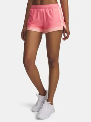 Produktbild von Under Armour Tech Play Damen-Shorts mit 3-Zoll-Farbblock-Design SM
