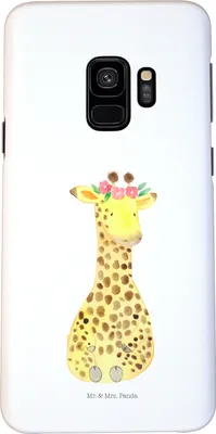 Produktbild von Mr. & Mrs. Panda Samsung Galaxy S9 Handyhülle Giraffe Blumenkranz - Weiß - Geschenk, Smartphone Hülle, Abenteurer, Handy Schutzhülle, Freundin, Cover, Selbstliebe, Afrika
