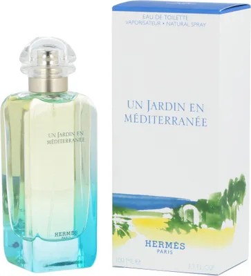 Obrázek produktu pro Hermes Un Jardin En Mediterranee, Ženy, 100 ml, Nedoplnitelná lahvička, Sprej, Alcohol, Aqua (Water), Parfum (Fragrance), Limonene, Ethylhexyl Methoxycinnamate, Butyl..., 1 kusů