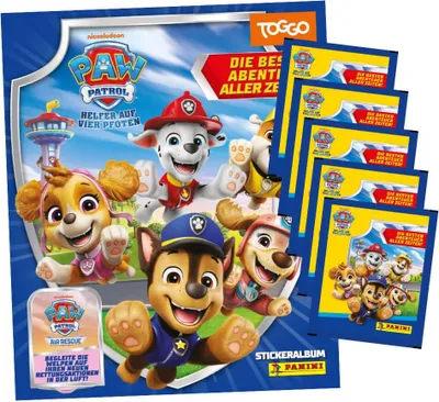 Produktbild von Paw Patrol Sticker Serie 11 - Die besten Abenteuer aller Zeiten Sammelsticker - 1 Album + 5 Tüten