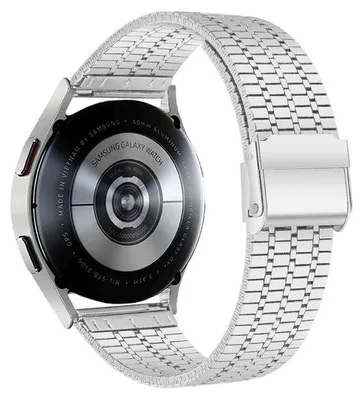 Produktbild von By Qubix Edelstahlarmband - Silber - passend für Samsung Galaxy Watch 4 - 40 mm & 44 mm