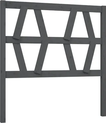 Obrázok produktu pre vidaXL Čelo postele sivé 96x4x100 cm Masívne borovicové drevo