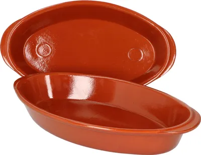 Obrázek produktu pro sada 2 oválných zapékacích misek Boris clay 32x18cm velikost M Středověký Viking