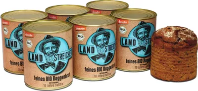 Produktbild von 6 x Feines Demeter Roggenbrot