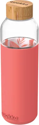 Immagine prodotto di trinkflasche Flow Pink Botanical Glas 660 ml lachsrosa