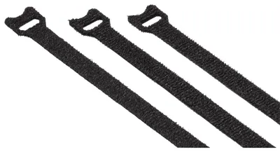 Produktbild von Hama 00221008 Kabelbinder Kabelbinder mit Klettverschluss Nylon, Polypropylen (PP) Schwarz 20 Stück(e)