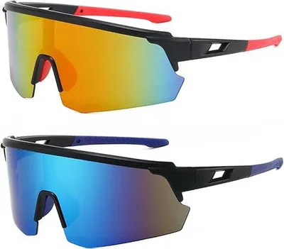 Obrázek produktu pro Dvojice polarizovaných brýlí, sportovní sluneční brýle pro muže a ženy, ochrana UV400, lyžařské brýle, outdoor, cyklistika, motocykl, jízda na kole, rybaření