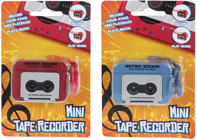 Zdjęcie produktu dla Magnetofon kasetowy z efektami w breloku 5,5 cm